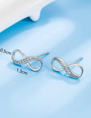 Brinco Infinito Prateado