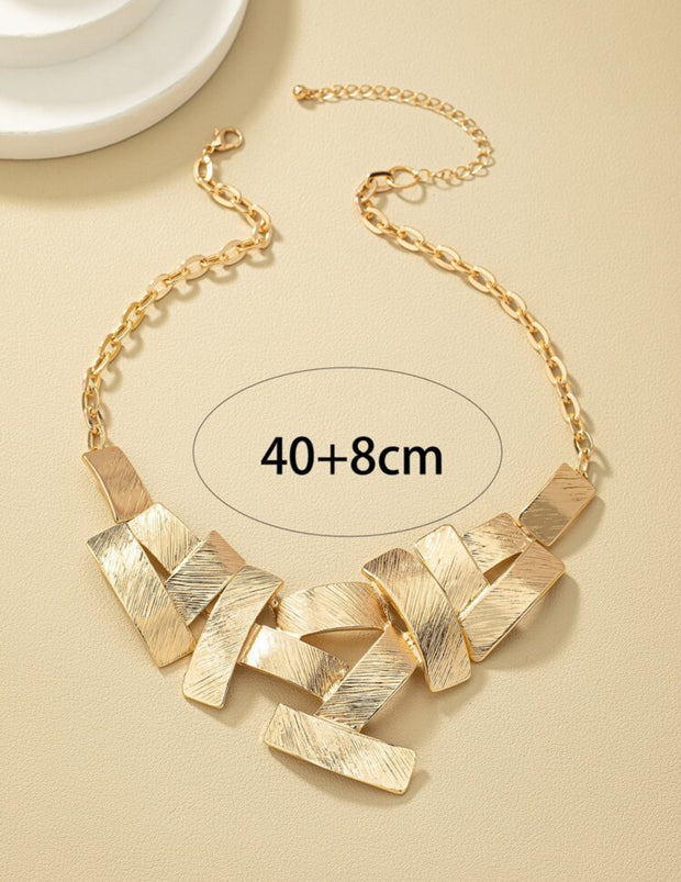 Colar Tetris Dourado