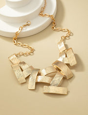 Colar Tetris Dourado