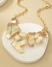 Colar Tetris Dourado