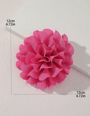 Flor Cabelo Roupa Rosa