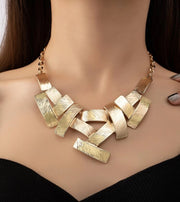 Colar Tetris Dourado