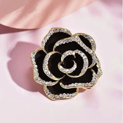 Broche Flor Preta