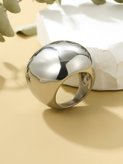 Anel Bola Prateada