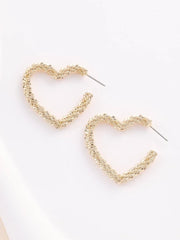 Brinco Argola Coração