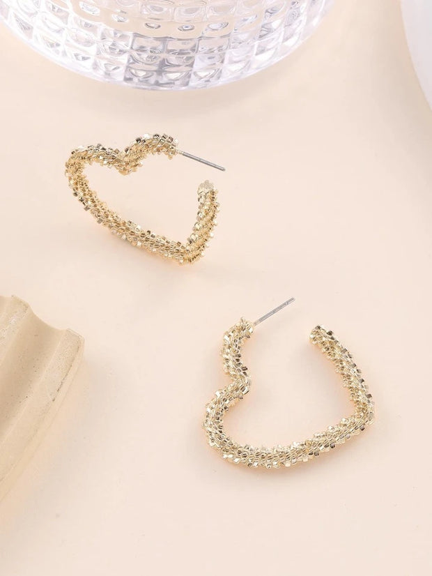 Brinco Argola Coração