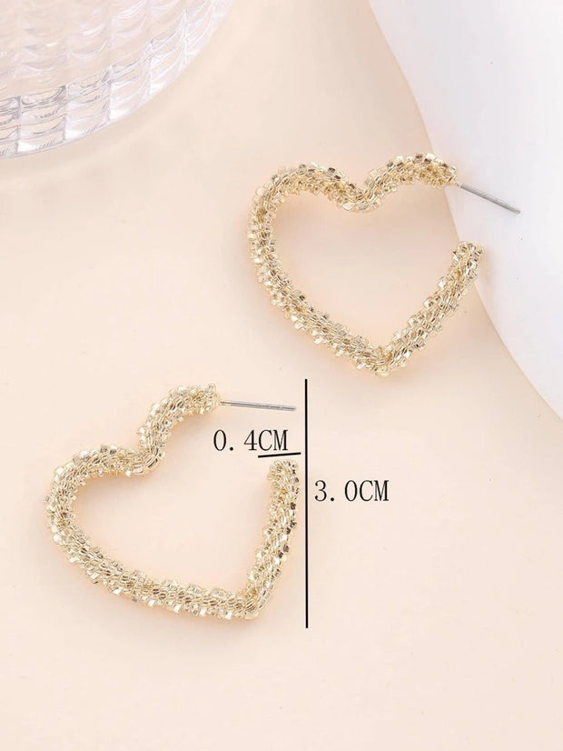 Brinco Argola Coração