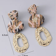 Brinco Mármore Rosa