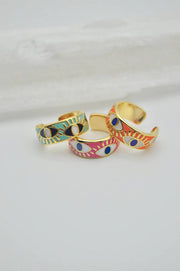 Anel Cibele Verde Preto