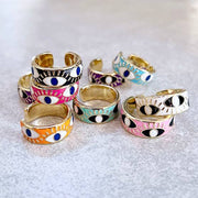 Anel Cibele Verde Preto